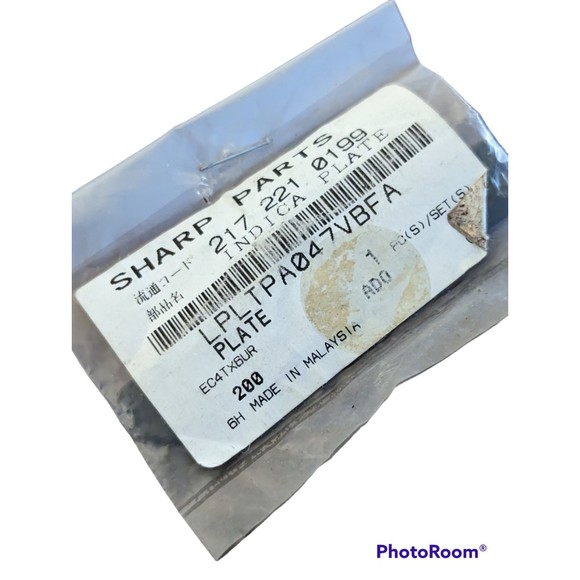 Original Sharp Vacuum Cleaner LPLT-PA047VBFA Indicator Plate Black 2172210199 - Picture 3 of 3